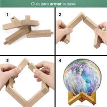 Luminária Lua Cheia 3D Abajur Touch 15Cm Cores Touch Lua Luminária Lua Cheia 3D Abajur Touch 15Cm Cores Touch Lua