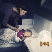 Luminaria Lua Cheia 3D Realista com Alto Relevo Abajur Decoração Para Quarto Sala