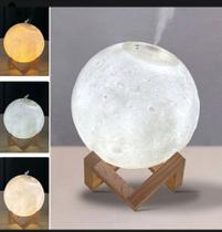 Luminária Lua Cheia 3d Umidificador Difusor De Aromas Luminária Lua Cheia 3d Umidificador Difusor De Aromas