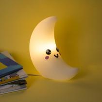 Luminária lua kawaii branca - love gifts brasilia Luminária lua kawaii branca - love gifts brasilia