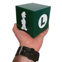 Luminária Luigi de Mesa ou Cabeceira Irmão Super Mario Luminaria Verde