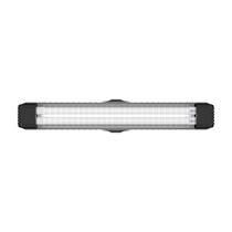 Luminária Lumifacil 70cm Aletada Com 2 Leds 3000k Taschibra Preto