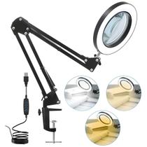 Luminária Lupa Estética Profissional Ring Light Mesa Tomate