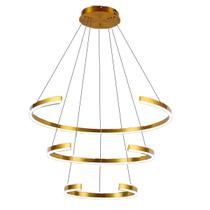 Luminaria Lustre 3 Aneis Arco Led 94W Perfil Luxo Pendente Recepçao Sala Quarto Comercial Residencial Luz Ambiente Moderno Luminaria Lustre 3 Aneis Arco Led 94W Perfil Luxo Pendente Recepçao Sala Quarto Comercial Residencial Luz Ambiente Moderno