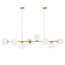 Luminária Lustre 8 Globos 128Cm X 118Cm Jabuticaba Pendente