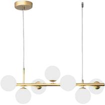 Luminária Lustre 80Cm Jabuticaba 7 Globos Vidro Pendente