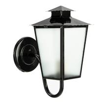 Luminária Lustre Arandela 14B vidro mini boreal Preto