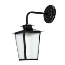 Luminária Lustre Arandela Colonial de Parede Vidro Mini Boreal 14BN
