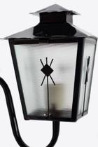 Luminária Lustre Arandela Colonial Quadrada de Parede Vidro Mini Boreal 05B