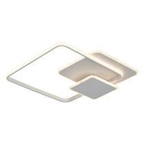 Luminaria Lustre Fixo de Teto Quadrado Branco Frio 60w Luminaria Lustre Fixo de Teto Quadrado Branco Frio 60w