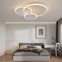 Luminaria Lustre Fixo De Teto Redondo Branco Quente 50W