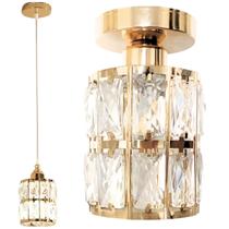 Luminária Lustre Pendente 110cm Cristal Metal Dourada Plafon Teto Gimpo KJDD-E-010-GOLD Luminária Lustre Pendente 110cm Cristal Metal Dourada Plafon Teto Gimpo KJDD-E-010-GOLD