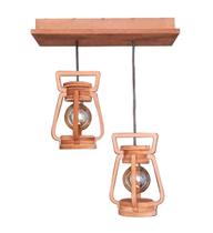 Luminária Lustre Pendente 2 Lampião 4 Peças 110/220 V Luminária Lustre Pendente 2 Lampião 4 Peças 110/220 V