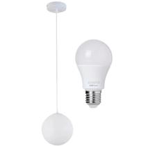 Luminária Lustre Pendente 215Cm Jabuticaba Globo Vidro 15Cm Luminária Lustre Pendente 215Cm Jabuticaba Globo Vidro 15Cm