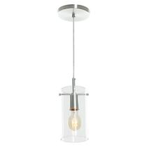 Luminaria Lustre Pendente Cilindrico Cubo de vidro Escovado Luminaria Lustre Pendente Cilindrico Cubo de vidro Escovado