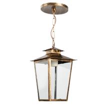 Luminária Lustre Pendente Colonial de Teto Vidro Transparente 14C Luminária Lustre Pendente Colonial de Teto Vidro Transparente 14C