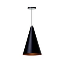 Luminária Lustre Pendente Cone 30x16cm Moderno Unidos Designer