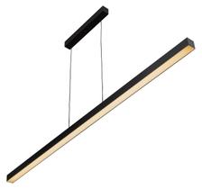 Luminária Lustre Pendente Led Integrado Linear Retangular 36W Sala Quarto Biv