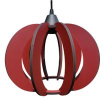 Luminária Lustre Pendente Madeira Sala Quarto Cozinha Balcão NY Noite Marsala Luminária Lustre Pendente Madeira Sala Quarto Cozinha Balcão NY Noite Marsala