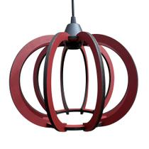 Luminária Lustre Pendente Madeira Teto Sala Quarto Cozinha Balcão NY Dia Marsala Luminária Lustre Pendente Madeira Teto Sala Quarto Cozinha Balcão NY Dia Marsala