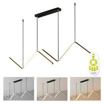 Luminaria Lustre Pendente Teto Moderno Led - 3 Tons Controle