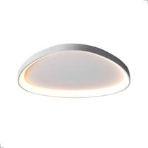 Luminária Lustre Plafon Led Sobrepor Seixos Moderno 3000k 28w Branco