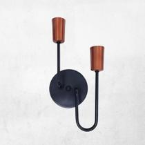 Luminaria Lustre Vent Soluções Arandela 2 Lampadas Moderna Iluminação Decorativa Retro