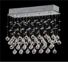 Luminária Lustres Cistal 4 Lamp. Gu10 Cromado - Home Line