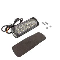 Luminária Luz Advertência 12 Leds Bivolt Pisca Com 18 Sequências Diferentes Strobo 6000K Branco - PRADOLUX - IL5100 Luminária Luz Advertência 12 Leds Bivolt Pisca Com 18 Sequências Diferentes Strobo 6000K Branco - PRADOLUX - IL5100
