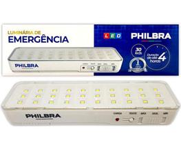 Luminária Luz De Emergência 30 Leds Bivolt Recarregável