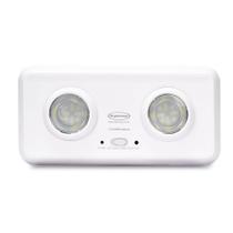 Luminária Luz Emergência LED Duo 400 Luméns Farois Embutidos