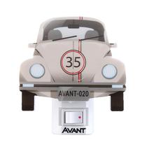 Luminária luz noturna led de tomada fusca besourinho 3000k - avant