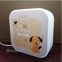 Luminária Mãe Dog Com lâmpada Cor Branca Para Decorar e Iluminar 10010885B