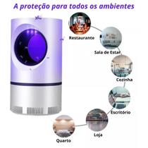 Luminária Mata Moscas Repelente Insetos Mosquiteiro Mosquito Pernilongo Led