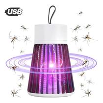 Luminaria Mata Mosquito Armadilha Eletrica Repelente Choque Lampada Luz Ultravioleta LED Luz UV USB mosquito da Dengue