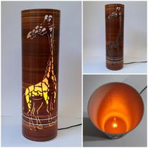 Luminária Média Girafa 50cm de Mesa/Chão PVC