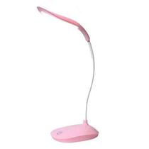 Luminária Mesa 3 Níveis Touch Sem Fio 14 Led Flexível Rosa