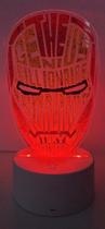 Luminária mesa abajour Led Disney Marvel Homem de Ferro Cor:sortida