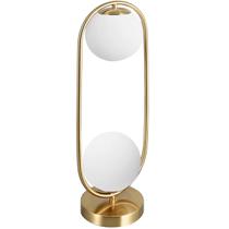 Luminária Mesa Abajur 43x20cm Jabuticaba 2 Globos Metálica Dourada KJTD-697-GOLD Gimpo Luminária Mesa Abajur 43x20cm Jabuticaba 2 Globos Metálica Dourada KJTD-697-GOLD Gimpo