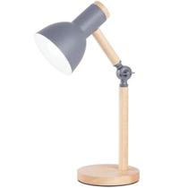 Luminária Mesa Abajur 45Cm Articulada Retrô Madeira Gimpo Luminária Mesa Abajur 45Cm Articulada Retrô Madeira Gimpo