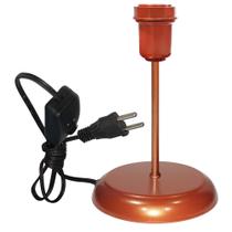 Luminária Mesa Abajur Classic Cobre P/LED Use a Sua Cúpula Luminária Mesa Abajur Classic Cobre P/LED Use a Sua Cúpula