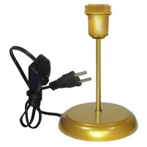 Luminária Mesa Abajur Classic Dourado P/LED Use a Sua Cúpula