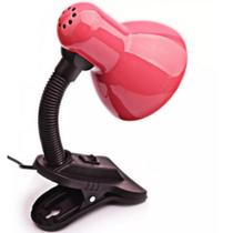 Luminária Mesa Abajur Garra Flexível Clamp Rosa Luminária Mesa Abajur Garra Flexível Clamp Rosa