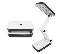 Luminaria Mesa Abajur LED Dobravel Articulada 24 Leds Recarregável Bivolt - Ddy