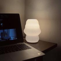 Luminaria Mesa Abajur Led Portátil BIA Decoracao Diversos Presente Quarto Casa Geometrica Luxo