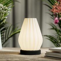 Luminaria Mesa Abajur Led Portátil LAMPIDES Decoracao Diversos Presente Quarto Casa Geometrica Luxo