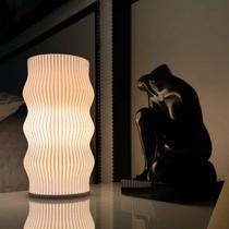 Luminaria Mesa Abajur Led Portátil LUMINARIA MODERNA SPIRALE Decoracao Diversos Presente Quarto Casa Geometrica Luxo