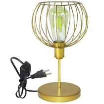 Luminária Mesa Abajur Mini Aramado Tangerine P/Décor