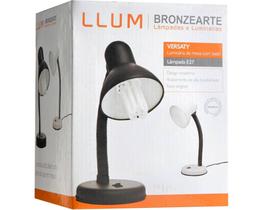 Luminária Mesa Articulável Abajur De Quarto Salão De Beleza Pixar Versaty Preto E27 Bivolt Llum Bronzearte