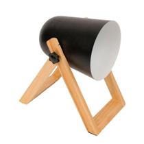 Luminaria Mesa Avant Deluxe Cannon Preto/Madeira Clara Luminaria Mesa Avant Deluxe Cannon Preto/Madeira Clara